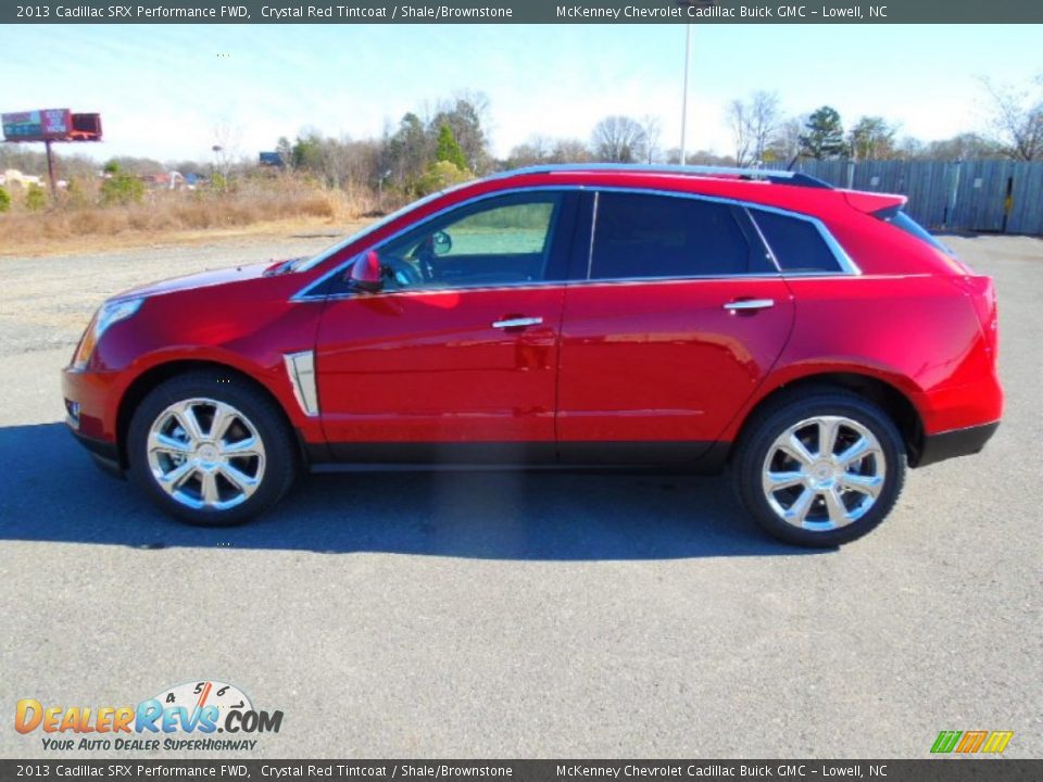 2013 Cadillac SRX Performance FWD Crystal Red Tintcoat / Shale/Brownstone Photo #3