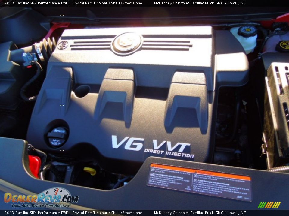 2013 Cadillac SRX Performance FWD Crystal Red Tintcoat / Shale/Brownstone Photo #24