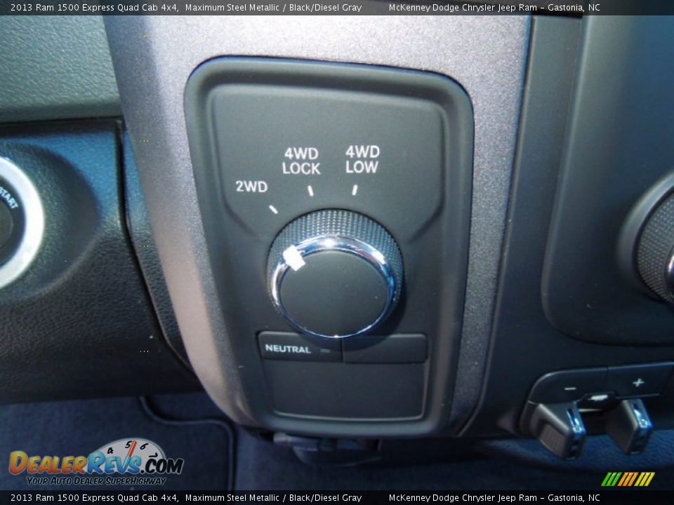 2013 Ram 1500 Express Quad Cab 4x4 Maximum Steel Metallic / Black/Diesel Gray Photo #12