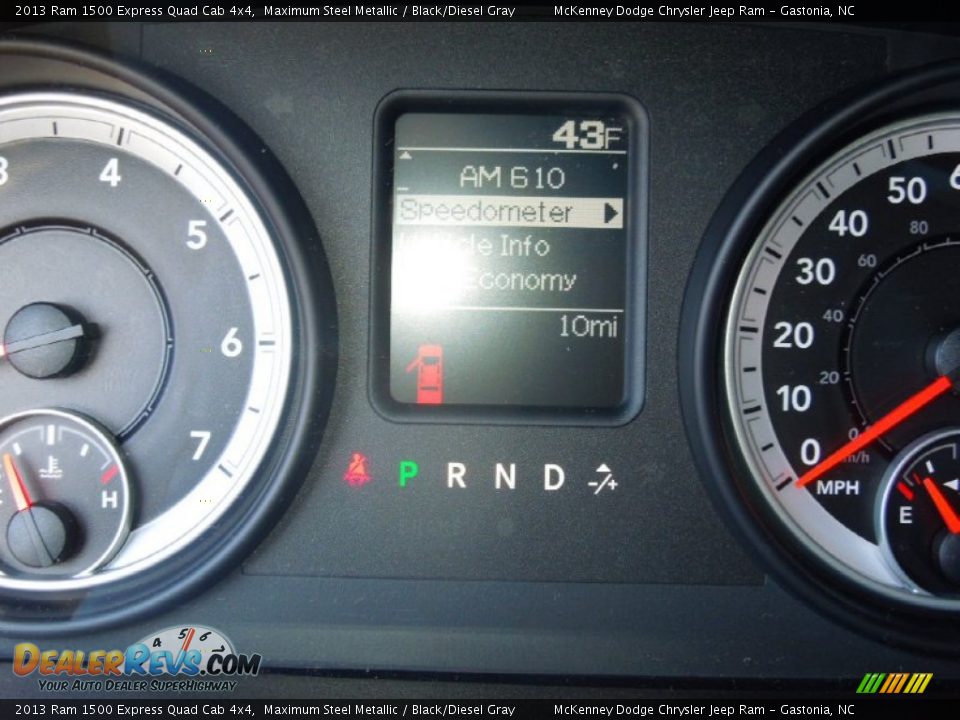 2013 Ram 1500 Express Quad Cab 4x4 Maximum Steel Metallic / Black/Diesel Gray Photo #16