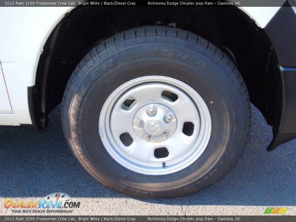 2013 Ram 1500 Tradesman Crew Cab Bright White / Black/Diesel Gray Photo #22