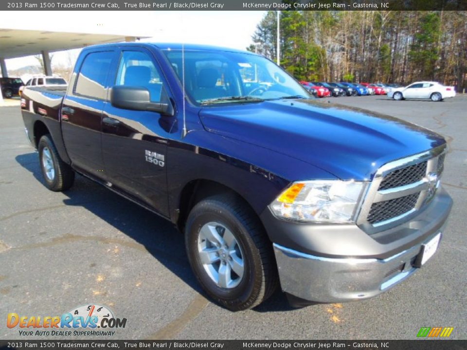 2013 Ram 1500 Tradesman Crew Cab True Blue Pearl / Black/Diesel Gray Photo #1
