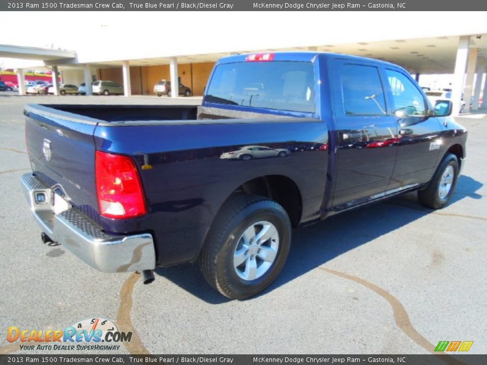 2013 Ram 1500 Tradesman Crew Cab True Blue Pearl / Black/Diesel Gray Photo #5