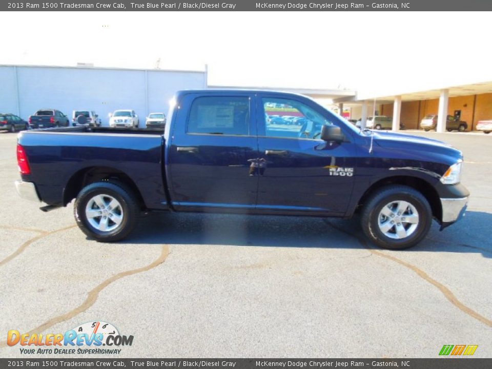 2013 Ram 1500 Tradesman Crew Cab True Blue Pearl / Black/Diesel Gray Photo #6