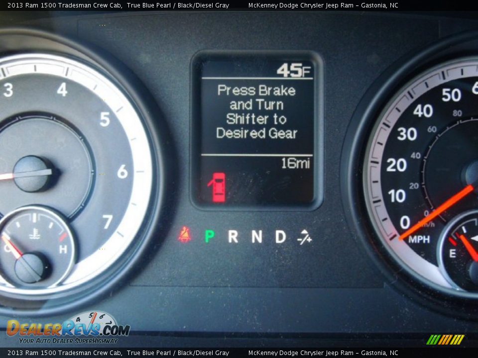 2013 Ram 1500 Tradesman Crew Cab True Blue Pearl / Black/Diesel Gray Photo #16