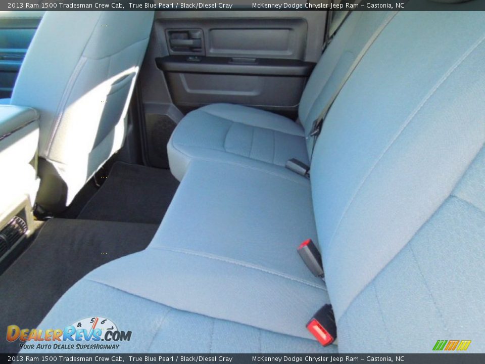2013 Ram 1500 Tradesman Crew Cab True Blue Pearl / Black/Diesel Gray Photo #17