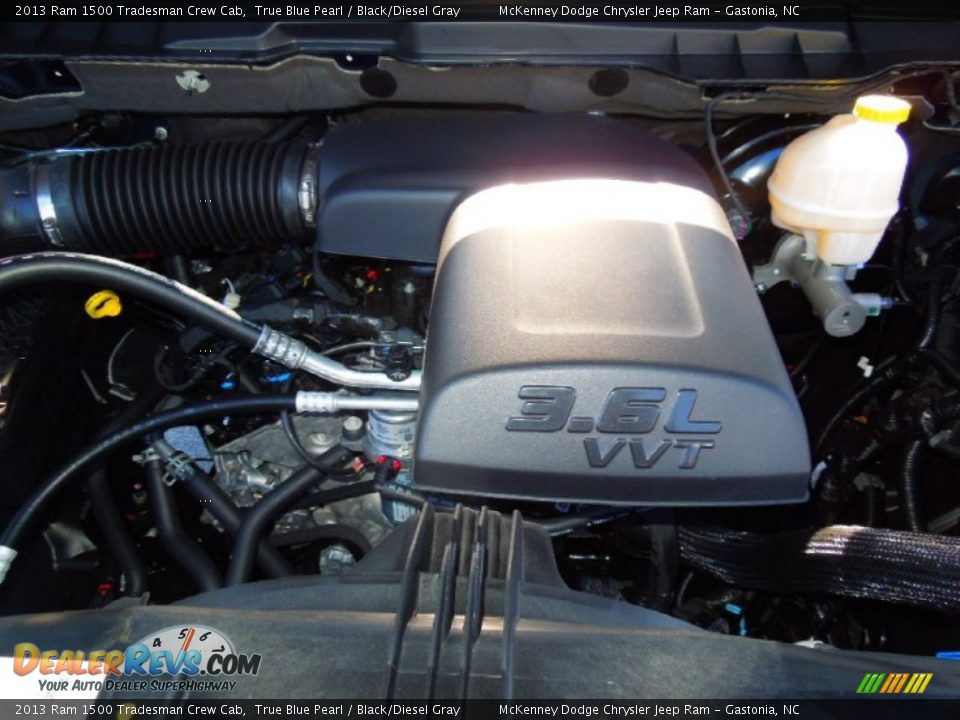 2013 Ram 1500 Tradesman Crew Cab True Blue Pearl / Black/Diesel Gray Photo #23