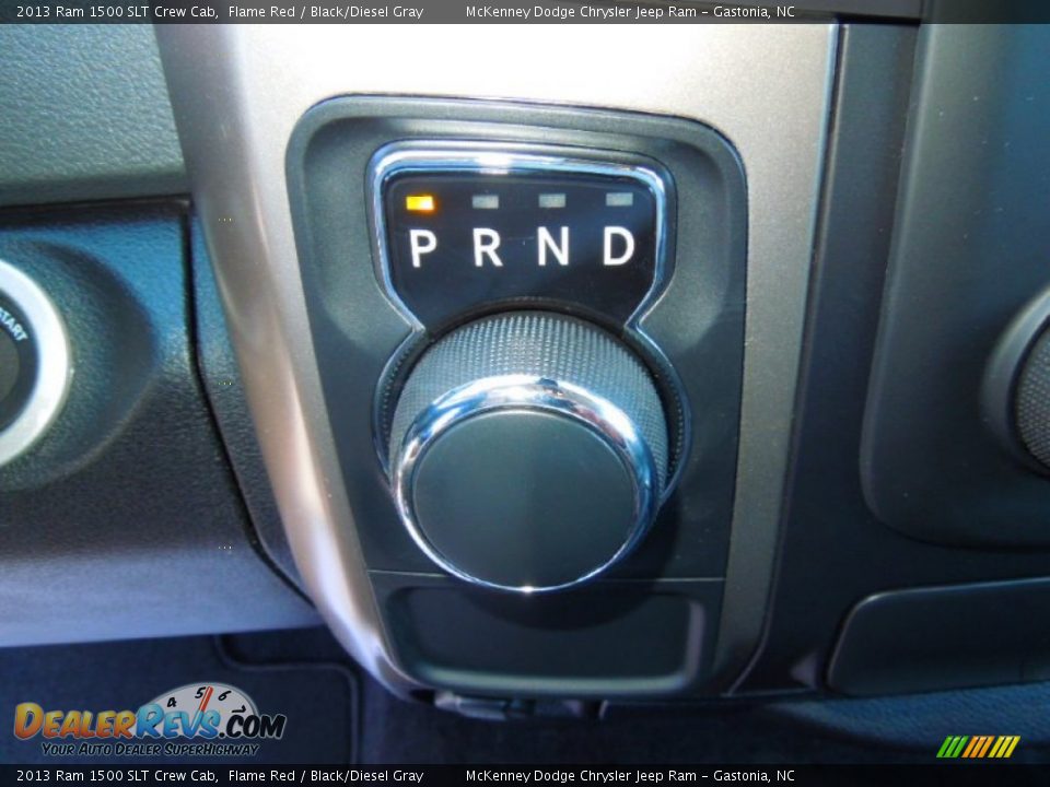 2013 Ram 1500 SLT Crew Cab Flame Red / Black/Diesel Gray Photo #12