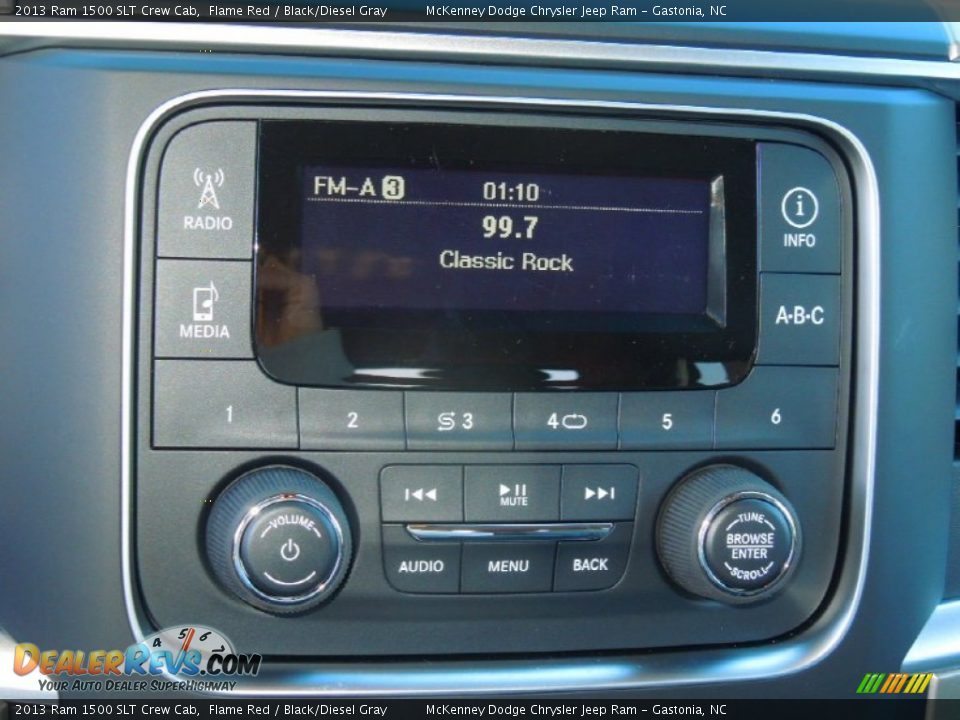 2013 Ram 1500 SLT Crew Cab Flame Red / Black/Diesel Gray Photo #14