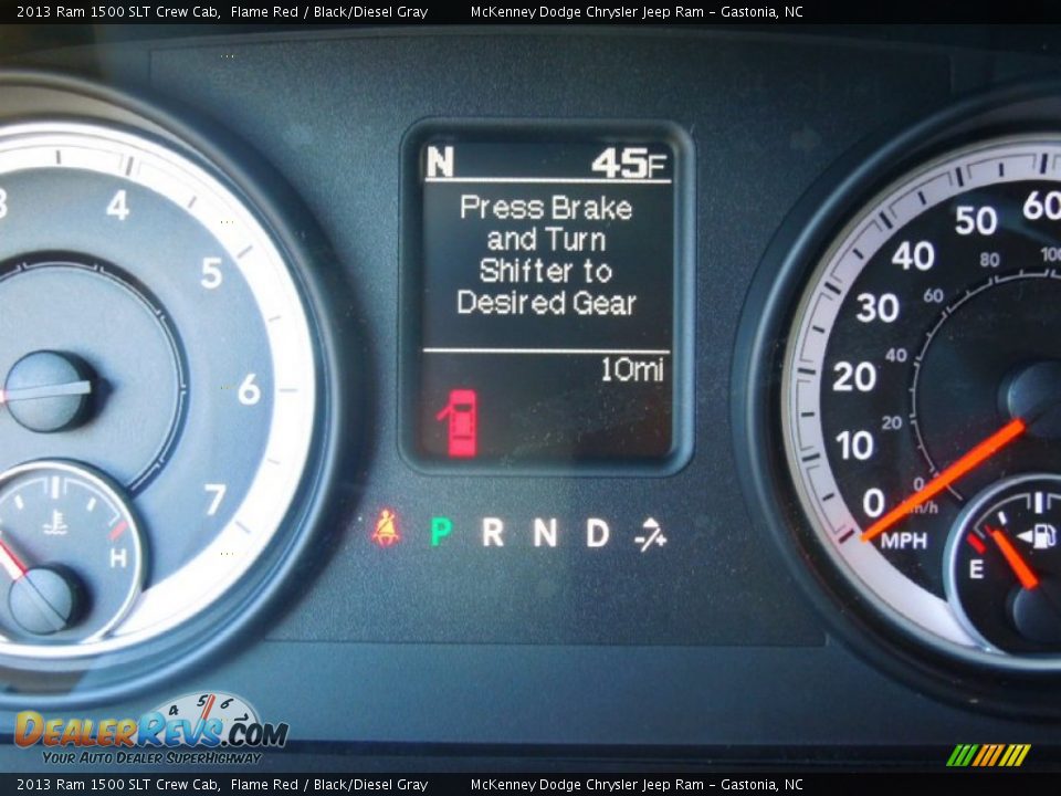 2013 Ram 1500 SLT Crew Cab Flame Red / Black/Diesel Gray Photo #16