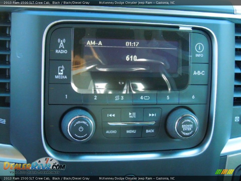 2013 Ram 1500 SLT Crew Cab Black / Black/Diesel Gray Photo #12