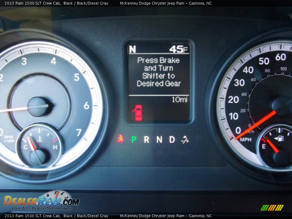 2013 Ram 1500 SLT Crew Cab Black / Black/Diesel Gray Photo #15