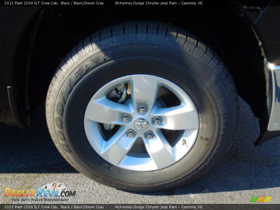 2013 Ram 1500 SLT Crew Cab Black / Black/Diesel Gray Photo #20