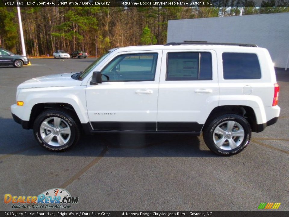 2013 Jeep Patriot Sport 4x4 Bright White / Dark Slate Gray Photo #3