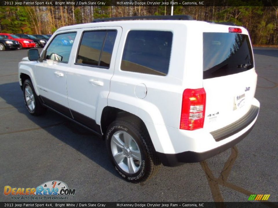 2013 Jeep Patriot Sport 4x4 Bright White / Dark Slate Gray Photo #4