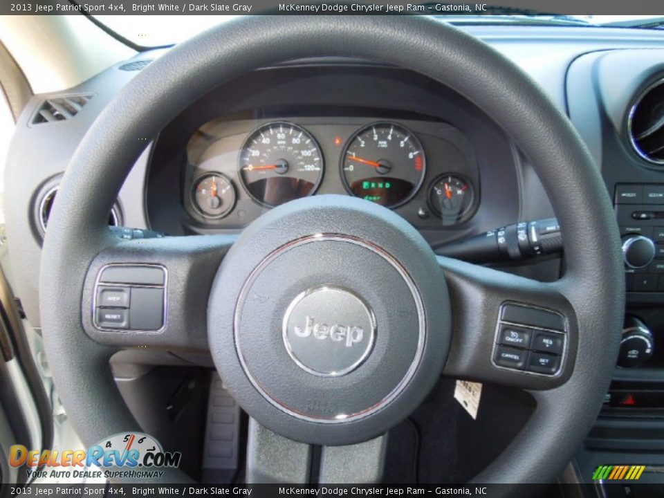 2013 Jeep Patriot Sport 4x4 Bright White / Dark Slate Gray Photo #16