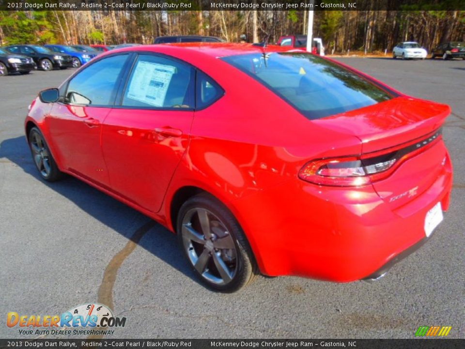 2013 Dodge Dart Rallye Redline 2-Coat Pearl / Black/Ruby Red Photo #4