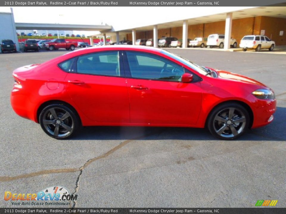 2013 Dodge Dart Rallye Redline 2-Coat Pearl / Black/Ruby Red Photo #6