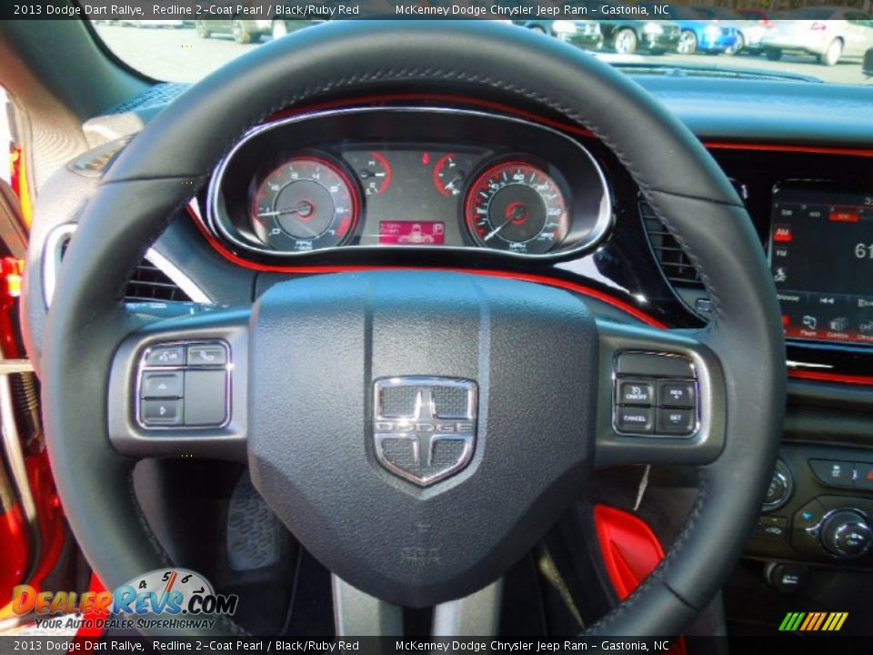 2013 Dodge Dart Rallye Steering Wheel Photo #16