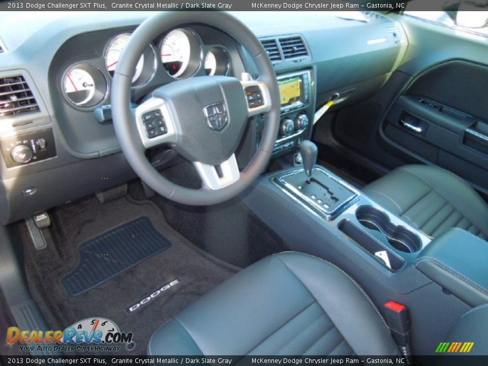 Dark Slate Gray Interior - 2013 Dodge Challenger SXT Plus Photo #28