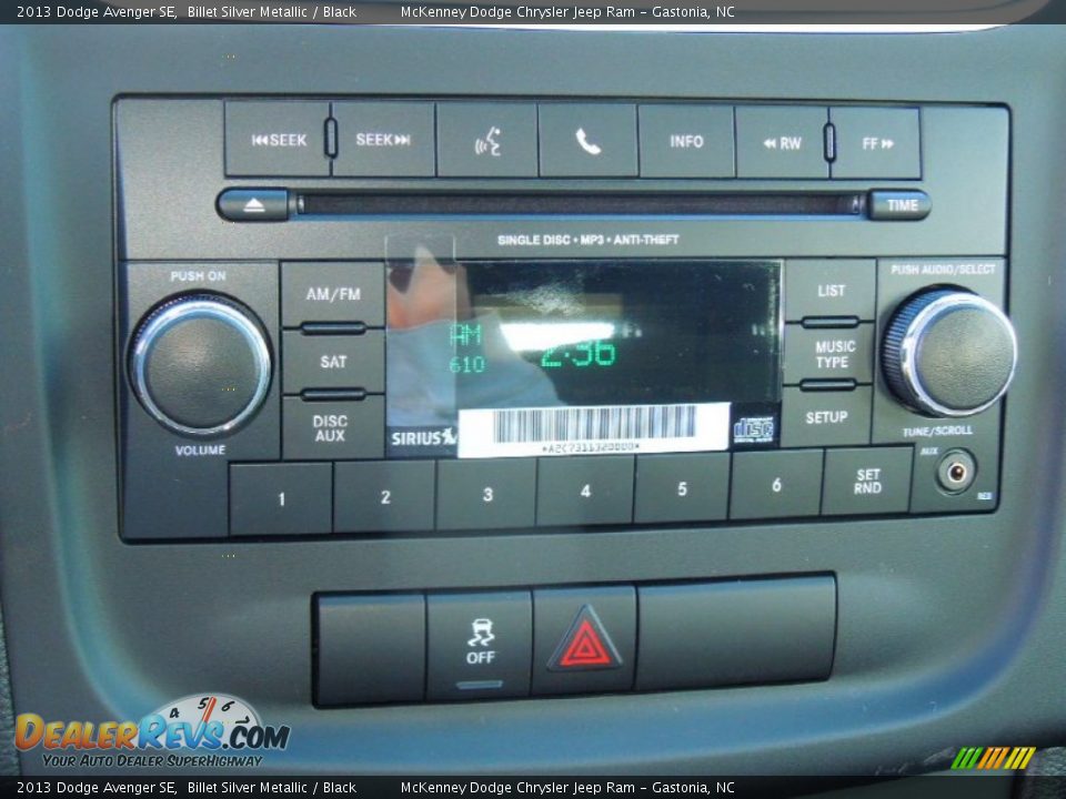 2013 Dodge Avenger SE Billet Silver Metallic / Black Photo #15