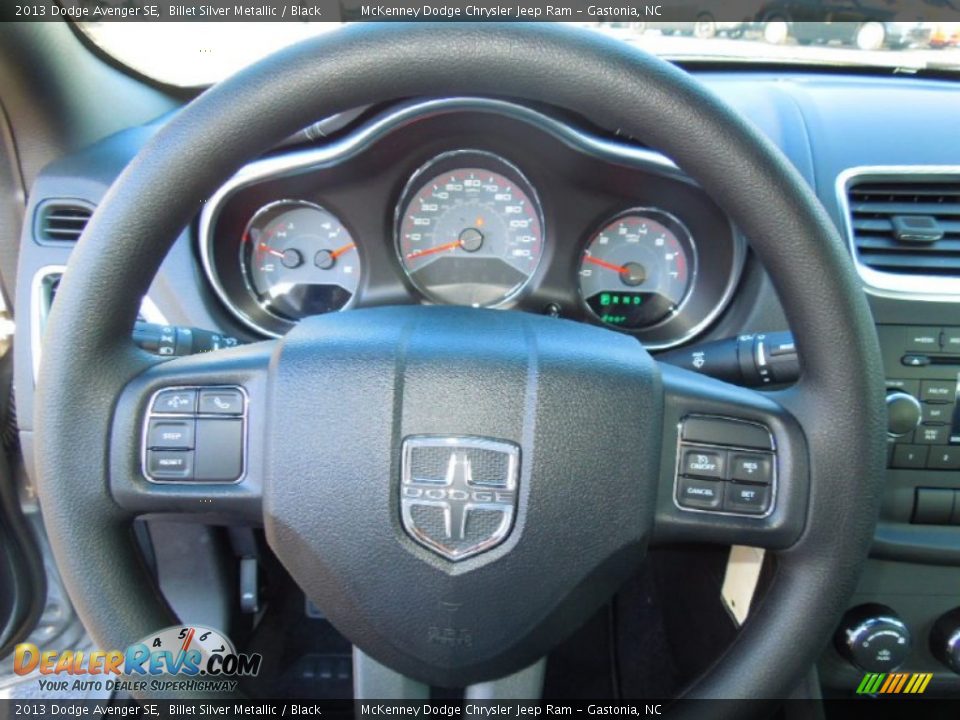 2013 Dodge Avenger SE Billet Silver Metallic / Black Photo #16