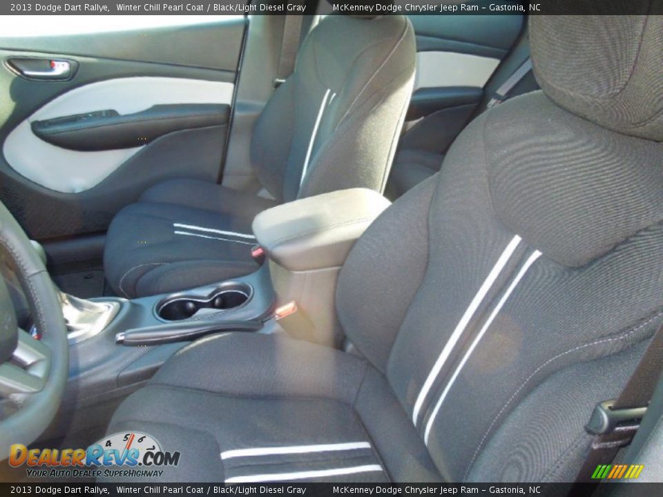 2013 Dodge Dart Rallye Winter Chill Pearl Coat / Black/Light Diesel Gray Photo #9