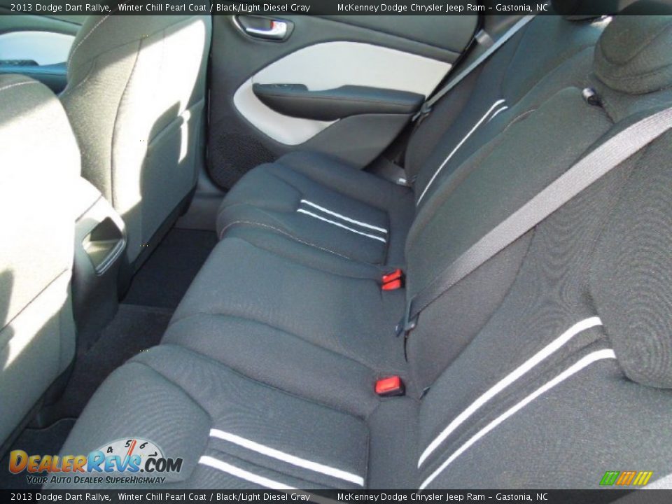 2013 Dodge Dart Rallye Winter Chill Pearl Coat / Black/Light Diesel Gray Photo #17