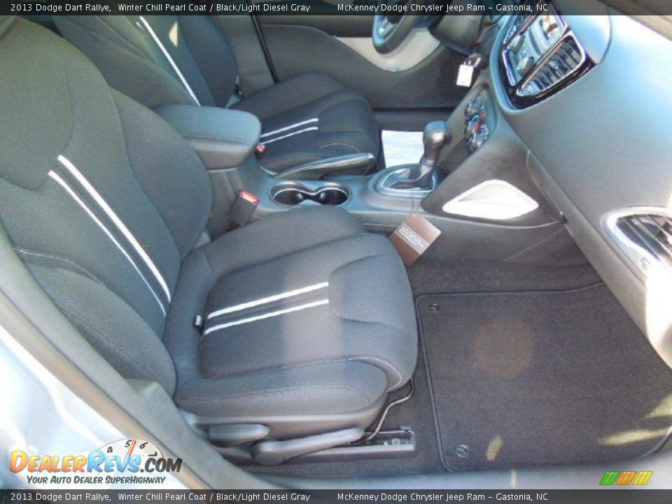 2013 Dodge Dart Rallye Winter Chill Pearl Coat / Black/Light Diesel Gray Photo #19