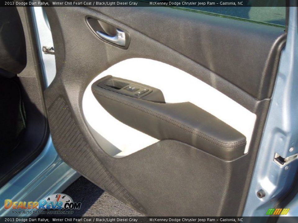 2013 Dodge Dart Rallye Winter Chill Pearl Coat / Black/Light Diesel Gray Photo #20