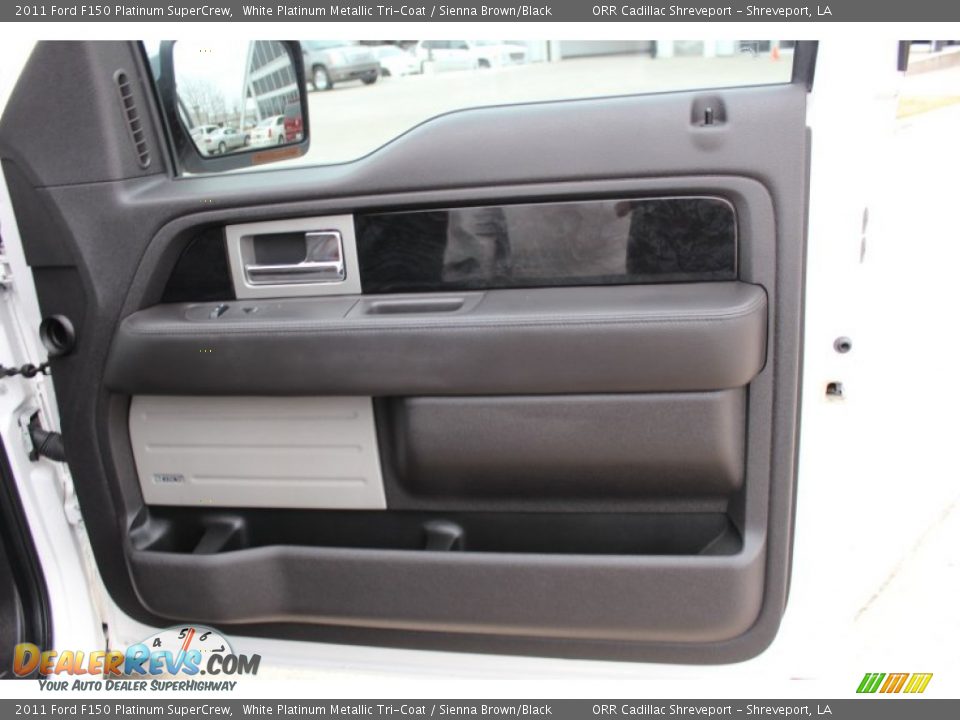 2011 Ford F150 Platinum SuperCrew White Platinum Metallic Tri-Coat / Sienna Brown/Black Photo #14