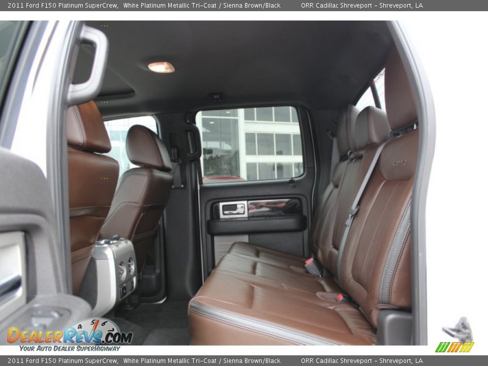 2011 Ford F150 Platinum SuperCrew White Platinum Metallic Tri-Coat / Sienna Brown/Black Photo #17