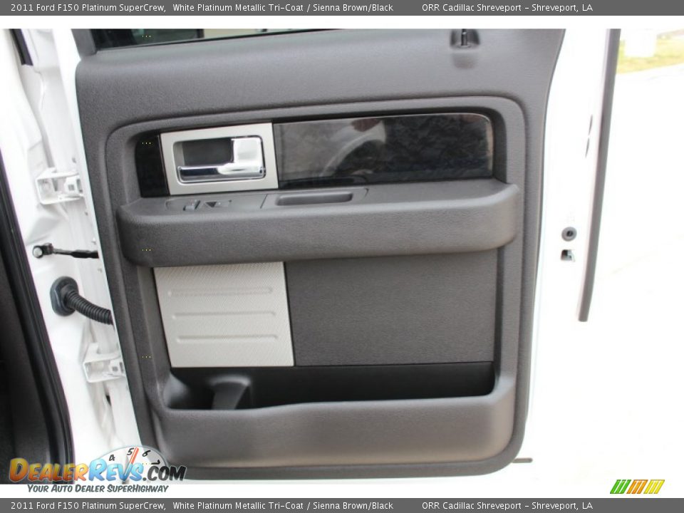 2011 Ford F150 Platinum SuperCrew White Platinum Metallic Tri-Coat / Sienna Brown/Black Photo #18
