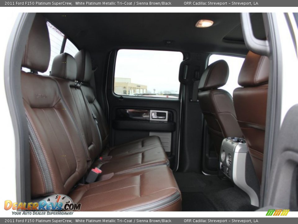 2011 Ford F150 Platinum SuperCrew White Platinum Metallic Tri-Coat / Sienna Brown/Black Photo #19