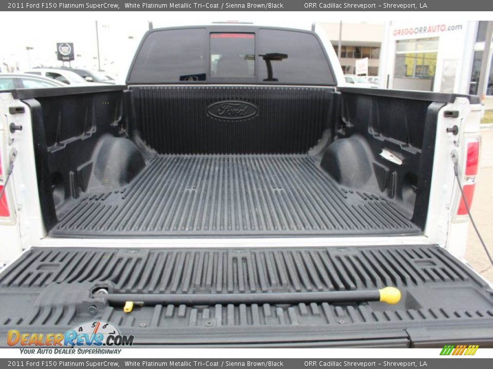 2011 Ford F150 Platinum SuperCrew White Platinum Metallic Tri-Coat / Sienna Brown/Black Photo #20