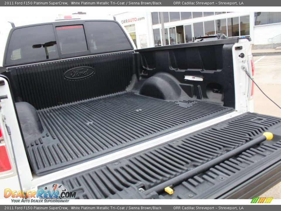 2011 Ford F150 Platinum SuperCrew White Platinum Metallic Tri-Coat / Sienna Brown/Black Photo #21