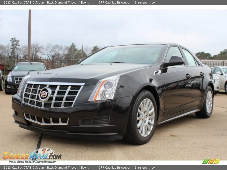 2013 Cadillac CTS 3.0 Sedan Black Diamond Tricoat / Ebony Photo #1