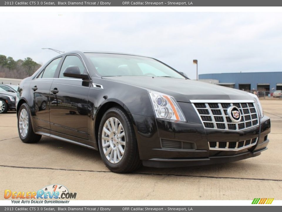 2013 Cadillac CTS 3.0 Sedan Black Diamond Tricoat / Ebony Photo #2