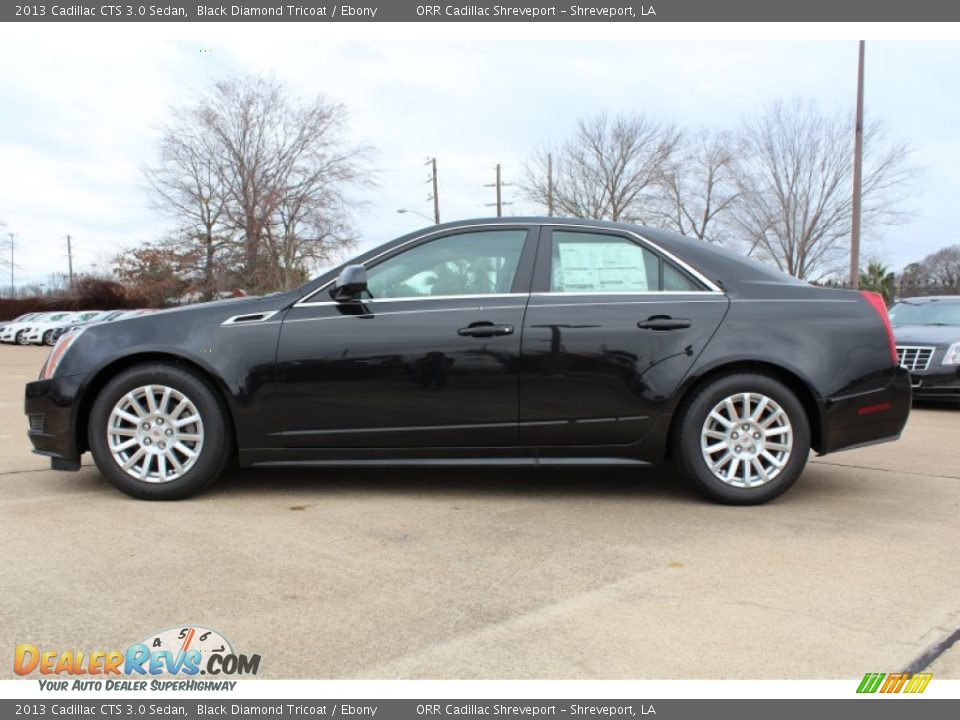 2013 Cadillac CTS 3.0 Sedan Black Diamond Tricoat / Ebony Photo #3