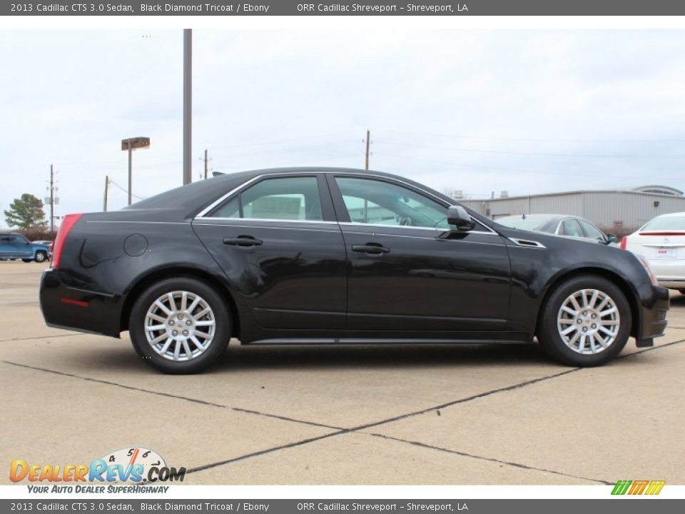 2013 Cadillac CTS 3.0 Sedan Black Diamond Tricoat / Ebony Photo #4