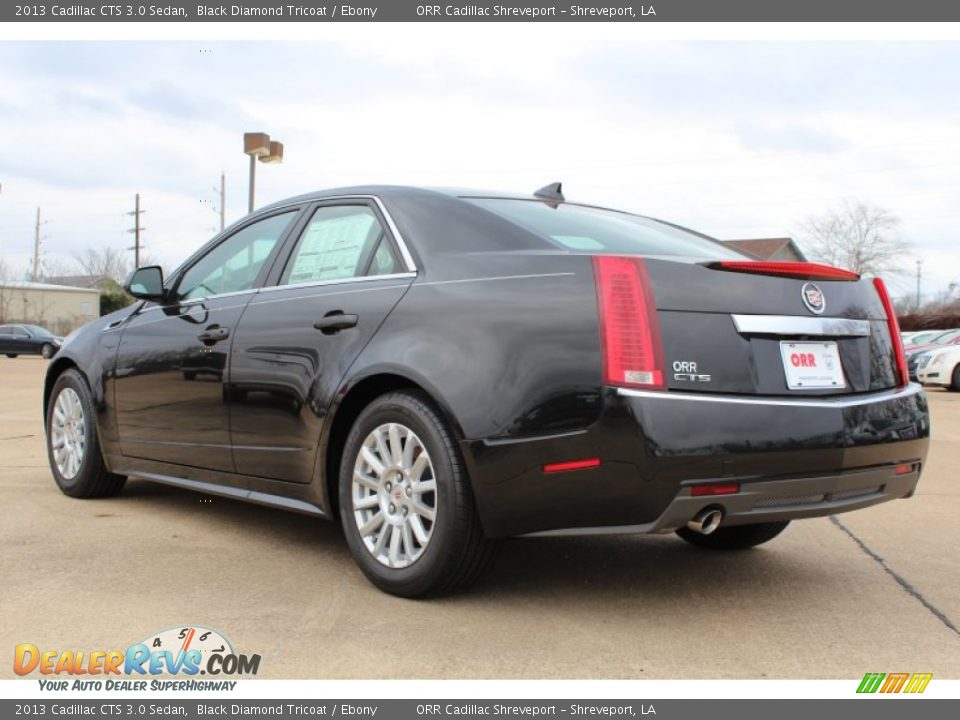 2013 Cadillac CTS 3.0 Sedan Black Diamond Tricoat / Ebony Photo #5