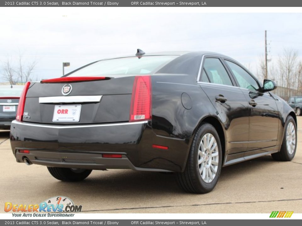 2013 Cadillac CTS 3.0 Sedan Black Diamond Tricoat / Ebony Photo #6