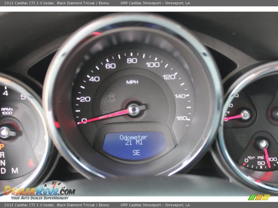2013 Cadillac CTS 3.0 Sedan Black Diamond Tricoat / Ebony Photo #10