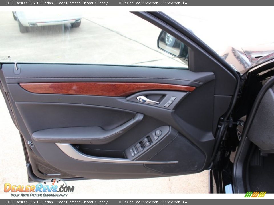 2013 Cadillac CTS 3.0 Sedan Black Diamond Tricoat / Ebony Photo #12