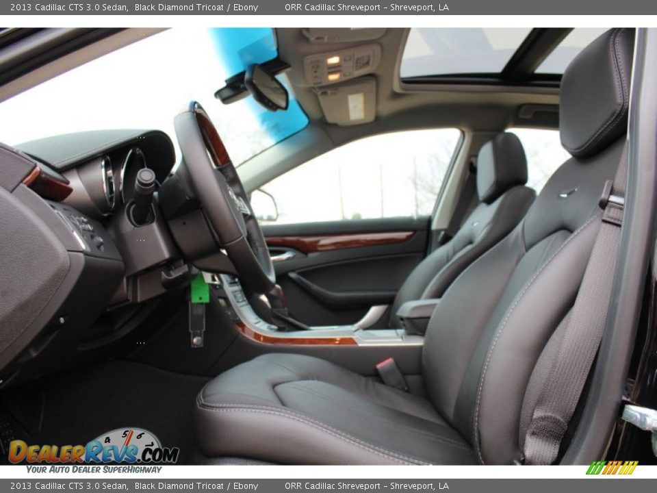 2013 Cadillac CTS 3.0 Sedan Black Diamond Tricoat / Ebony Photo #13