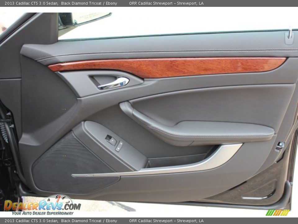 2013 Cadillac CTS 3.0 Sedan Black Diamond Tricoat / Ebony Photo #14