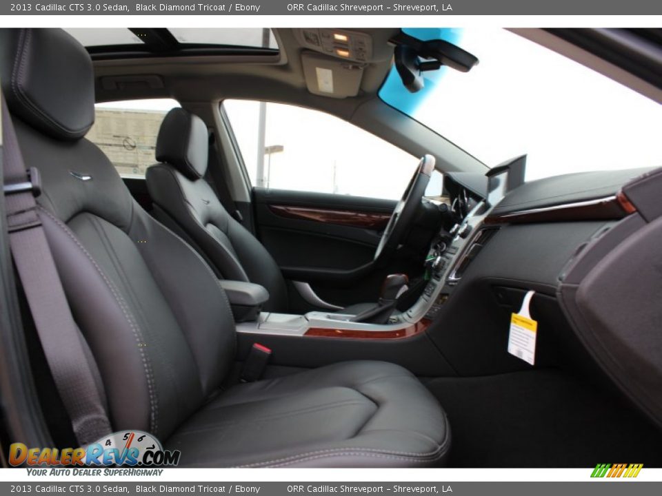 2013 Cadillac CTS 3.0 Sedan Black Diamond Tricoat / Ebony Photo #15