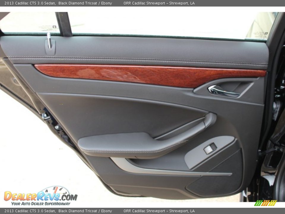 2013 Cadillac CTS 3.0 Sedan Black Diamond Tricoat / Ebony Photo #16