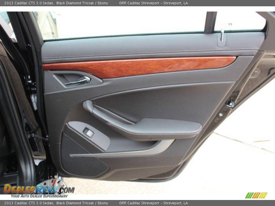 2013 Cadillac CTS 3.0 Sedan Black Diamond Tricoat / Ebony Photo #18