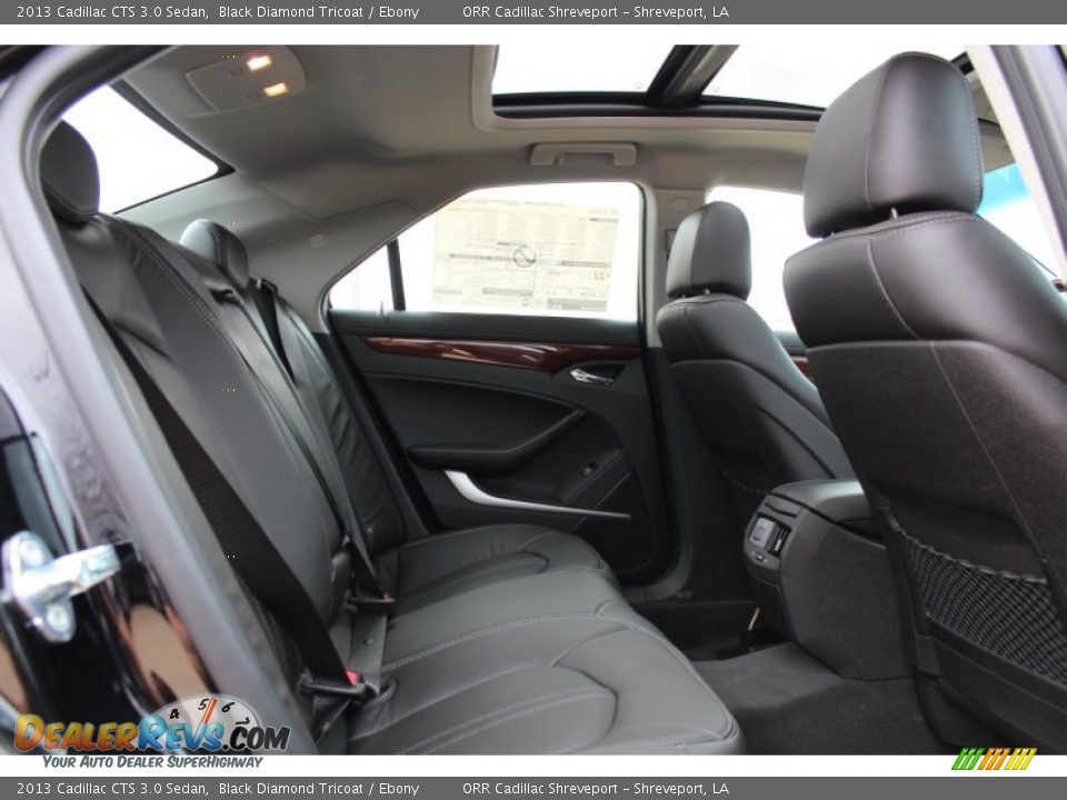 2013 Cadillac CTS 3.0 Sedan Black Diamond Tricoat / Ebony Photo #19